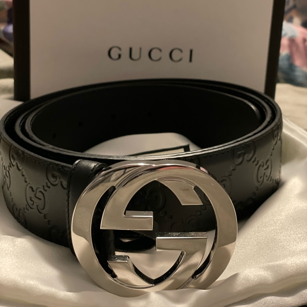 **AUTHENTIC** Gucci Mens Belt Black